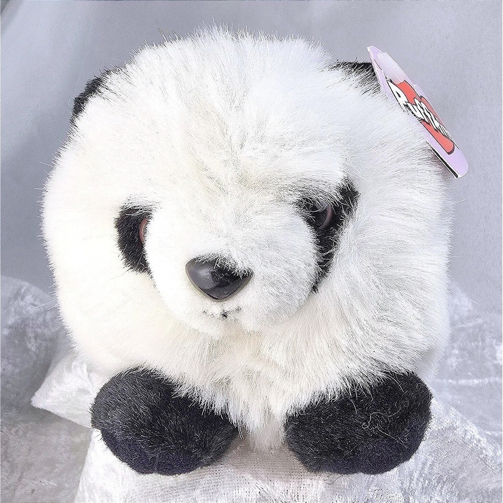 VTG 1997 Swibco Puffkins Peter Panda Bear Plush - NWT‎ With Tags 90s Collectible